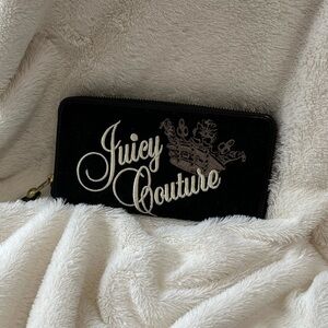 Juicy Couture Black Zip-Around Wallet